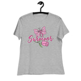 Breast Cancer Survivor Rose Women's Relaxed Tee