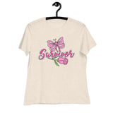 Breast Cancer Survivor Rose Women's Relaxed Tee
