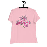 Breast Cancer Survivor Rose Women's Relaxed Tee
