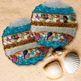 Ultra Glam Seashell Coasters