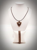 Triangle Pendent Necklace Set w/Crystal For Him