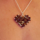 Crystal Heart Pendant Necklaces