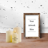 Spotify/YouTube Glass Artwork Picture & Candle Bundle