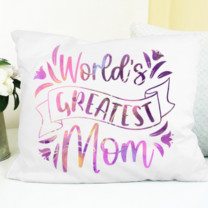 World's Greatest Mom Decorative Throw Pillow
